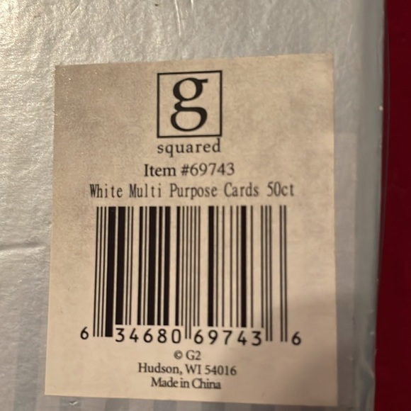 G Squared Print Your Own All Purpose Cards-50 All Purpose Cards & Envelopes - Picture 2 of 5